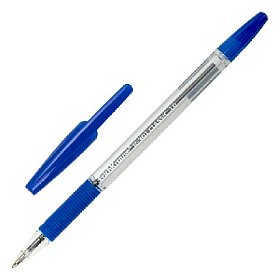 купить Ручка шариковая с грипом Erich Krause R-301 Grip синяя 1 мм линия 0,5 мм