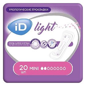 купить Урологические прокладки iD Light Mini 20 шт