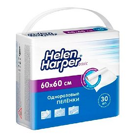 купить Пеленки впитывающие Helen Harper basic 60х60 см 30 шт 