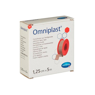 купить Пластырь Omniplast из текстильной ткани телесный 5 м х 1,25 см