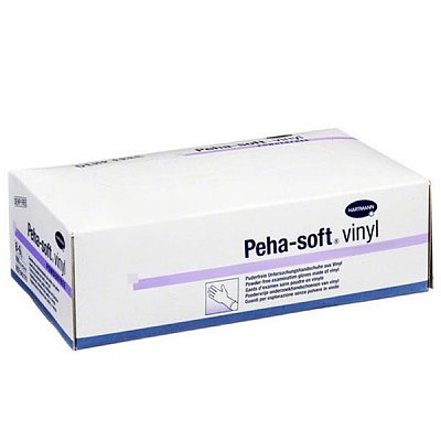 купить Перчатки диагностические прозрачные Peha-soft Vinyl из винила без пудры L 50 пар