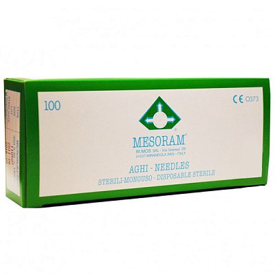 купить Иглы для мезотерапии Mesoram 30G 0,3х6 100 шт