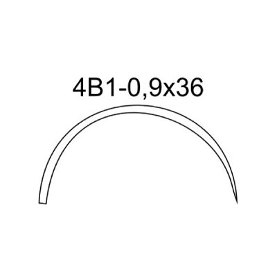 купить Игла хирургическая 4В1 0,9х36 мм изогнутая на 4/8 окружности 50 шт