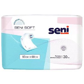 купить Пеленки одноразовые впитывающие Seni Soft 90x60 см 30 шт