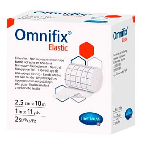 купить Пластырь нетканый фиксирующий Omnifix elastic белый 10 м х 2,5 см 2 шт