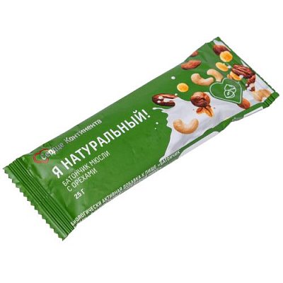 купить Батончик Мюсли Сердце Континента Я натуральный! Ореховый микс 25г