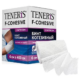купить Бинт самофиксирующийся Teneris F-Cohesive эластичный 6 см x 4 м