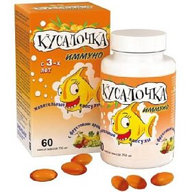 купить Кусалочка иммуно д/дет. жев. капс. 750мг №60