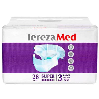 купить Подгузники для взрослых TEREZAMED Large Super 28 шт