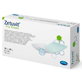 купить Повязка суперабсорбирующая Zetuvit Plus Silicone 10 х 20 см 10 шт