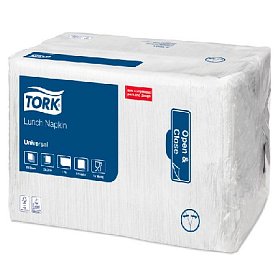 купить Салфетки белые Tork однослойные 33х33 см, 500 шт