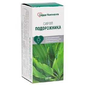 купить Сироп подорожника 3+ Сердце Континента фл. 150мл