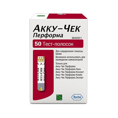 купить Тест-полоски Акку-Чек Перформа 50 штук (Accu-Chek Performa)