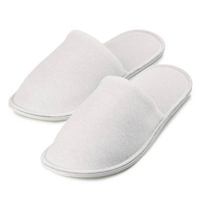 купить Тапочки махровые ТМП5-З белые стандарт закрытый мыс