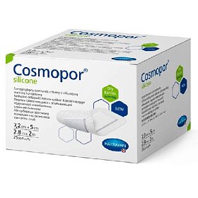 купить Повязка впитывающая из силикона Cosmopor silicone 7,2 х 5 см 25 шт