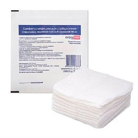 купить Салфетки стерильные марлевые EVERSMED, 5х5 см, 8 сложений 3 шт