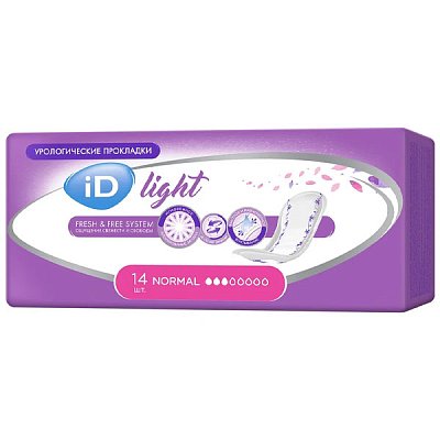 купить Урологические прокладки iD Light Normal 14 шт