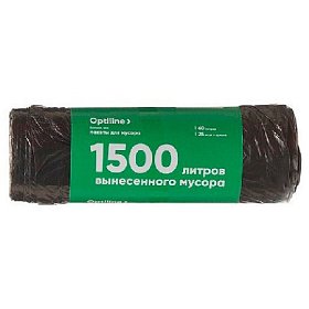 купить Пакеты для мусора ПНД 60х80 см 10 мкм 60 л OptiLine 25 шт/рул