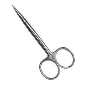 купить Ножницы глазные Strabismus тупоконечные прямые 110 мм