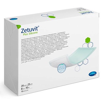 купить Повязка суперабсорбирующая Zetuvit Plus Silicone 20 х 25 см 10 шт