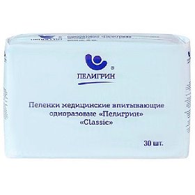 купить Пеленки Пелигрин Classic впитывающие 60х40 см 30 шт