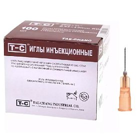 купить Игла инъекционная одноразовая стерильная 26 G 1/2" (0,45х13мм) 100 шт