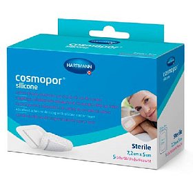 купить Повязка впитывающая из силикона Cosmopor silicone 7,2 х 5 см 5 шт