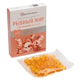 купить ЧЗ Рыбный жир Сердце Континента с витаминами А,D,Е,К капс. 330мг №100