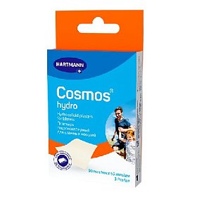купить Пластырь гидроколлоидный Cosmos Hydro для влажных мозолей 90 х 65 мм 3 шт