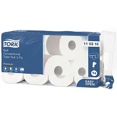 купить Туалетная бумага Tork Premium 110316 трехслойная, 72 рулона
