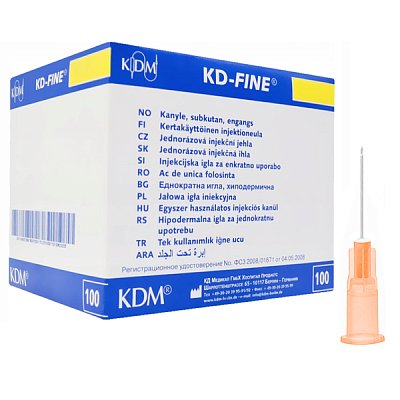 купить Игла инъекционная KD-Fine 25G х 1 (0,5х25 мм) 100 шт