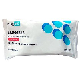 купить Салфетки марлевые EVERSMED стерильные 28 г, 16х14см 10 шт/уп