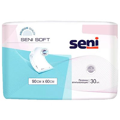 купить Пеленки одноразовые впитывающие Seni Soft 90x60 см 30 шт