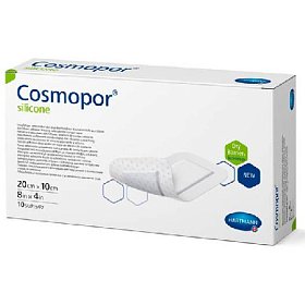 купить Повязка впитывающая из силикона Cosmopor silicone 20 х 10 см 10 шт