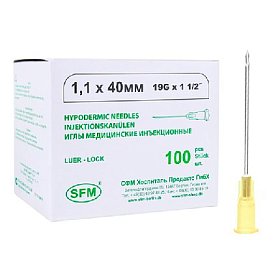 купить Игла инъекционная 1,10 х 40 мм 19G SFM 100 шт