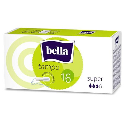 купить Тампоны гигиенические Bella Tampo Super без аппликатора 16 шт