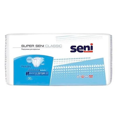 купить Подгузники для взрослых SUPER SENI Classic Extra Large 30 шт