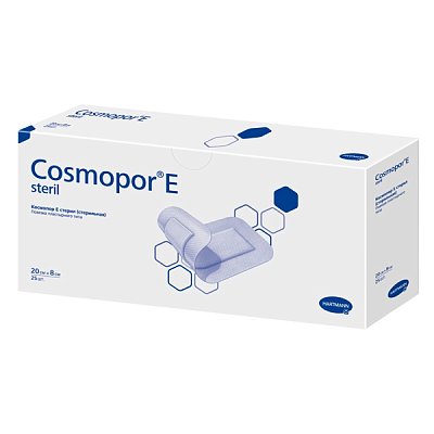 купить Повязка впитыващая пластырного типа COSMOPOR E steril стерильная 20х8 см 25 шт