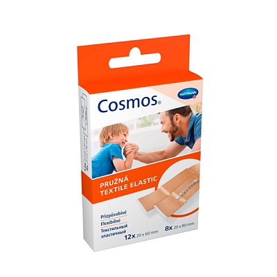 купить Пластырь эластичный текстильный №2 Cosmos textile elastic 20 шт