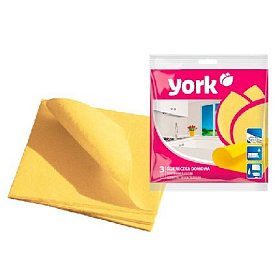 купить Салфетка вискозная YORK плотность 90 г/м2 хозяйственная 35х35 см 3 шт