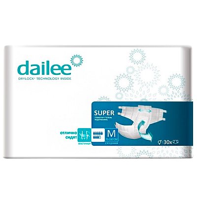 купить Подгузники для взрослых Dailee Super M 30 шт