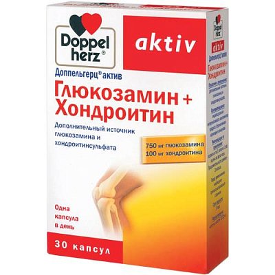 купить Доппельгерц Актив Глюкозамин+Хондроитин капс. №30
