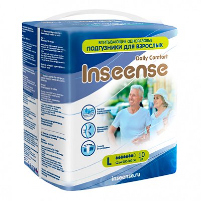 купить Подгузники для взрослых Inseense L 10 шт