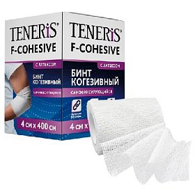 купить Бинт самофиксирующийся Teneris F-Cohesive эластичный 4 м x 4 см