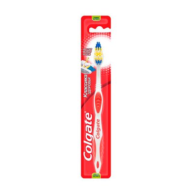 купить Зубная щетка Colgate Классика Плюс средней жесткости