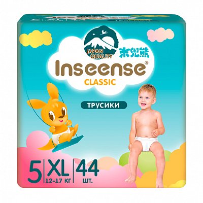 купить Трусики-подгузники XL (12-17 кг) Inseense Classic 44 шт