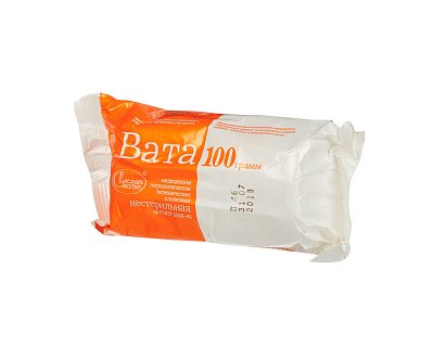 купить Вата гигиеническая нестерильная 100 г